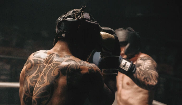 group boxing training