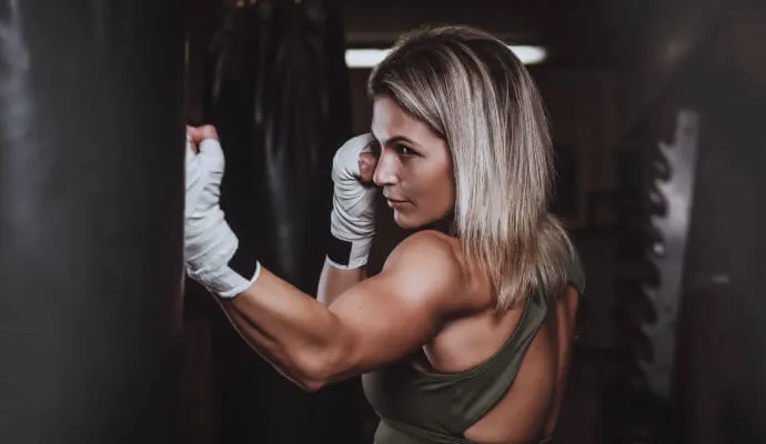 Ladies kickboxing